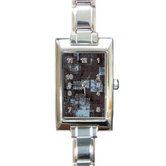 Abstract Art Rectangle Italian Charm Watch by ValentinaDesign