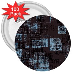 Abstract Art 3  Buttons (100 Pack)  by ValentinaDesign