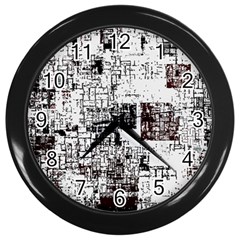 Abstract Art Wall Clocks (black) by ValentinaDesign