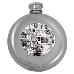 Abstract Art Round Hip Flask (5 Oz) by ValentinaDesign