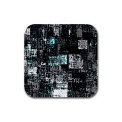 Abstract art Rubber Square Coaster (4 pack) 