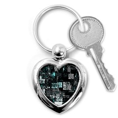 Abstract art Key Chains (Heart) 