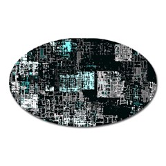 Abstract art Oval Magnet