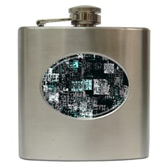 Abstract art Hip Flask (6 oz)