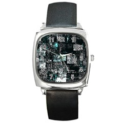 Abstract art Square Metal Watch