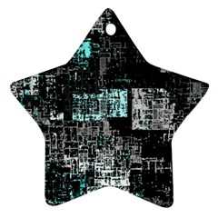 Abstract art Star Ornament (Two Sides)