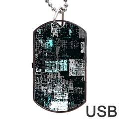 Abstract art Dog Tag USB Flash (Two Sides)