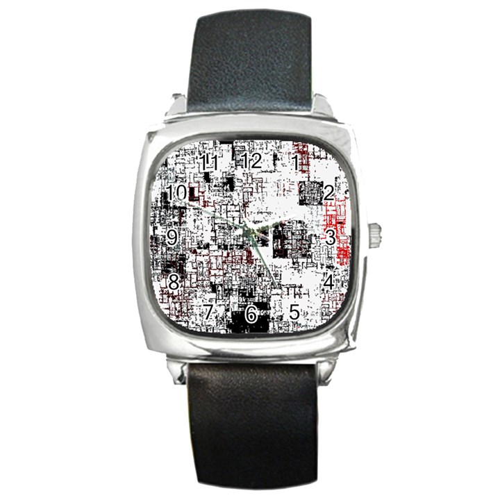 Abstract art Square Metal Watch