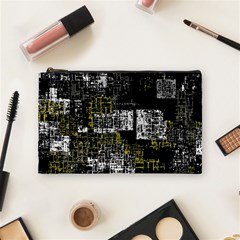 Abstract Art Cosmetic Bag (medium)  by ValentinaDesign