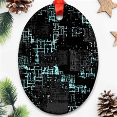 Abstract Art Ornament (oval) by ValentinaDesign