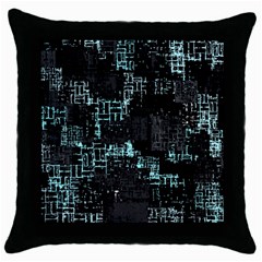 Abstract Art Throw Pillow Case (black)