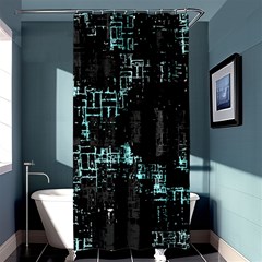 Abstract Art Shower Curtain 36  X 72  (stall)  by ValentinaDesign