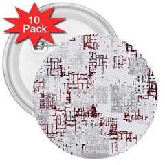 Abstract Art 3  Buttons (10 Pack)  by ValentinaDesign