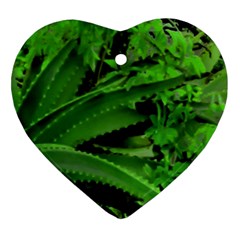 Vivid Tropical Design Ornament (heart) by dflcprints