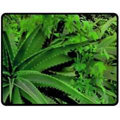 Vivid Tropical Design Double Sided Fleece Blanket (medium)  by dflcprints