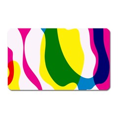 Anatomicalrainbow Wave Chevron Pink Blue Yellow Green Magnet (rectangular)