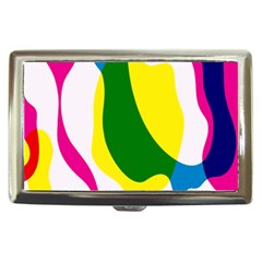 Anatomicalrainbow Wave Chevron Pink Blue Yellow Green Cigarette Money Cases