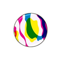 Anatomicalrainbow Wave Chevron Pink Blue Yellow Green Hat Clip Ball Marker