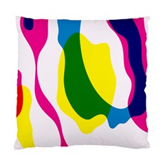 Anatomicalrainbow Wave Chevron Pink Blue Yellow Green Standard Cushion Case (one Side) by Mariart