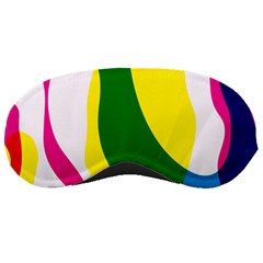 Anatomicalrainbow Wave Chevron Pink Blue Yellow Green Sleeping Masks