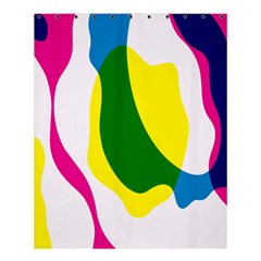 Anatomicalrainbow Wave Chevron Pink Blue Yellow Green Shower Curtain 60  X 72  (medium)  by Mariart