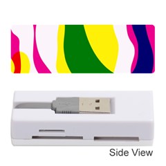 Anatomicalrainbow Wave Chevron Pink Blue Yellow Green Memory Card Reader (stick)  by Mariart