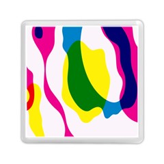 Anatomicalrainbow Wave Chevron Pink Blue Yellow Green Memory Card Reader (square) 