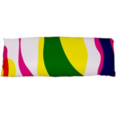 Anatomicalrainbow Wave Chevron Pink Blue Yellow Green Body Pillow Case (dakimakura) by Mariart