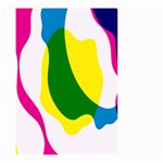 Anatomicalrainbow Wave Chevron Pink Blue Yellow Green Small Garden Flag (Two Sides) Front