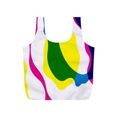 Anatomicalrainbow Wave Chevron Pink Blue Yellow Green Full Print Recycle Bags (s)  by Mariart