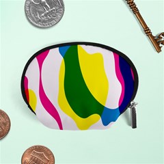 Anatomicalrainbow Wave Chevron Pink Blue Yellow Green Accessory Pouches (small)  by Mariart