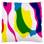 Anatomicalrainbow Wave Chevron Pink Blue Yellow Green Standard Flano Cushion Case (Two Sides) Front