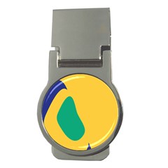 Yellow Green Blue Money Clips (Round) 