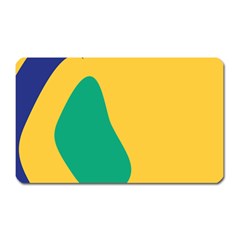 Yellow Green Blue Magnet (Rectangular)