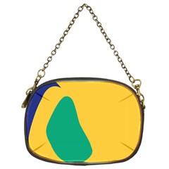 Yellow Green Blue Chain Purses (Two Sides) 