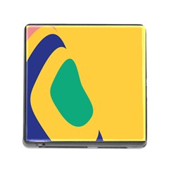 Yellow Green Blue Memory Card Reader (Square)