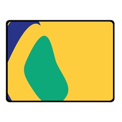 Yellow Green Blue Fleece Blanket (small)