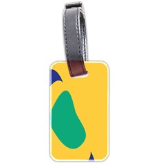 Yellow Green Blue Luggage Tags (two Sides) by Mariart