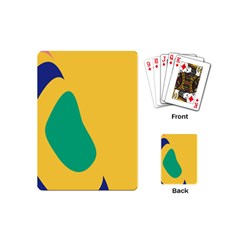 Yellow Green Blue Playing Cards (Mini) 