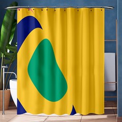 Yellow Green Blue Shower Curtain 60  x 72  (Medium) 