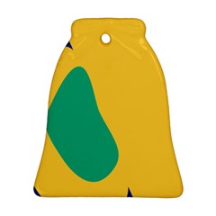 Yellow Green Blue Ornament (Bell)