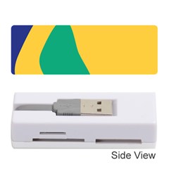 Yellow Green Blue Memory Card Reader (Stick) 