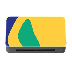 Yellow Green Blue Memory Card Reader with CF