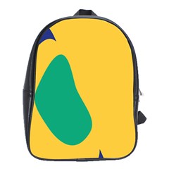 Yellow Green Blue School Bag (XL)