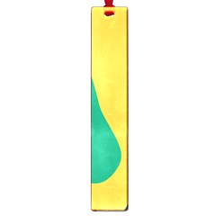 Yellow Green Blue Large Book Marks