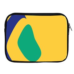 Yellow Green Blue Apple iPad 2/3/4 Zipper Cases