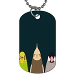 Animals Lovebird Walnut Peacock Parrots Birds Dog Tag (Two Sides) Front