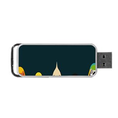 Animals Lovebird Walnut Peacock Parrots Birds Portable Usb Flash (one Side) by Mariart