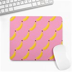 Banana Fruit Yellow Pink Large Mousepads Front