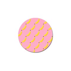 Banana Fruit Yellow Pink Golf Ball Marker